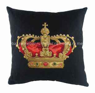 мебель Подушка с картинкой короны King Crown Black