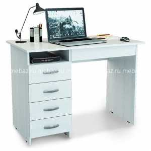 мебель Стол письменный Милан-1 MAS_MST-SDM-01-R-16BEL