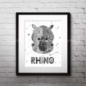 мебель Постер Rhino А4