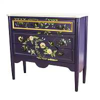 мебель Комод с росписью из цветов Florentina фиолетовый