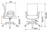 мебель Кресло компьютерное Бюрократ CH-599AXSL/32B/TW-11