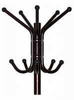 мебель Вешалка-стойка Бюрократ CR-001 коричневый основание круглое металлическая H180 см, основ. D36см