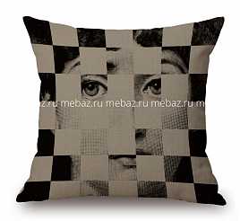 Подушка с портретом Лины Пьеро Форназетти Checker