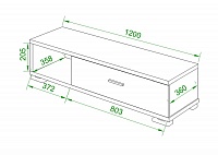 мебель Тумба комбинированная Домино нельсон СБ-40/1 MER_SB-40_1_NBE