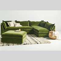 мебель Диван Denver L-Shaped dark green угловой зеленый