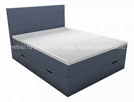Кровать двуспальная с матрасом и топпером Домино 2000x1800