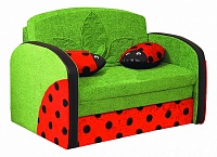 мебель Диван-кровать Мася-9 Божья коровка 8181127 зеленый/красный 1100х1950