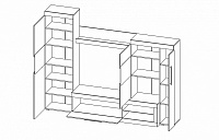 мебель Стенка-горка Сицилия-2