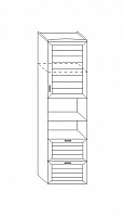 мебель Шкаф комбинированный Робинзон 6 ИД 01.81