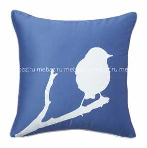 мебель Подушка с птичкой Lone Bird Diamond-Blue