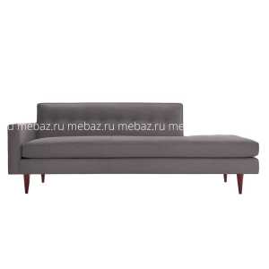 мебель Диван Bantam Studio Sofa микровелюр прямой коричнево-серый