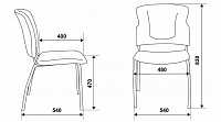 мебель Стул Бюрократ KP-H320SXN/GREY серый