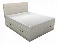 мебель Кровать двуспальная с матрасом и топпером Домино 2000x1800