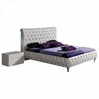 мебель Кровать двуспальная Adriana 1.6 белый 1600х2000