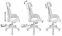 мебель Кресло для руководителя MC-W411-H/DG/26-25