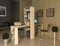 мебель Стол компьютерный Рикс-455 MAS_Riks-455BEL