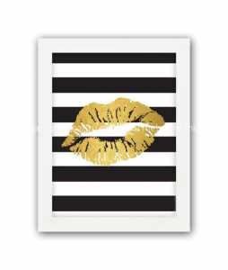 мебель Постер Yellow kiss А4