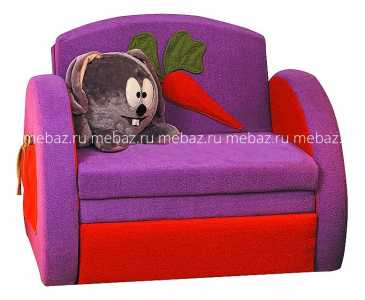 мебель Диван-кровать Мася-8 Кролик 8131127 сиреневый/красный 900х2000