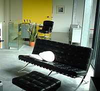 мебель Диван Barcelona двухместный экокожа прямой чёрный