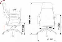 мебель Кресло для руководителя T-703SL/MILK