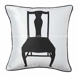 Подушка с изображением стула Chair White