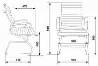 мебель Кресло CH-833-LOW-V/BLACK