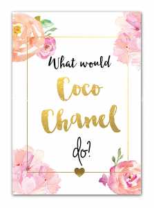 мебель Постер Coco Chanel А4