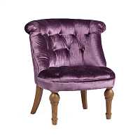 мебель Кресло Sophie Tufted Slipper Chairикровелюр фиолетовое