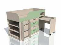 мебель Набор для детской Рико НМ 011.56 М SLV_NM_011_56_Rico_5