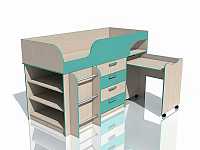 мебель Набор для детской Рико НМ 011.56 М SLV_NM_011_56_Rico_1
