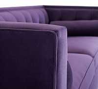 мебель Диван Jack трехместный велюр прямой пурпурный