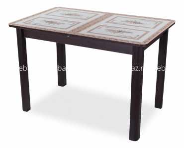 мебель Стол обеденный Танго ПР-1 со стеклом DOM_Tango_PR-1_VN_st-72_04_VN