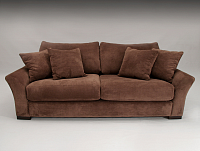 мебель Диван Toby трехместный велюр прямой коричневый