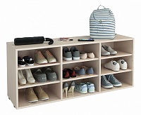 мебель Стеллаж для обуви Лана-3П (ПОЛ-3П) MAS_MST-POL-3P-R-16-DM