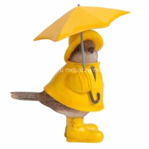 мебель Статуэтка Chickabiddy с желтым зонтиком