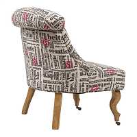 мебель Кресло Amelie French Country Chair с принтом Надписи