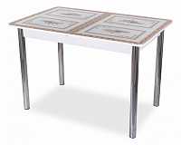 мебель Стол обеденный Танго ПР-1 со стеклом DOM_Tango_PR-1_BL_st-72_02