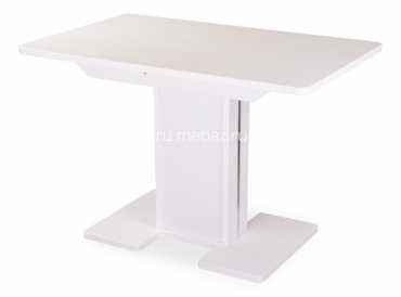 мебель Стол обеденный Румба ПР-1 с камнем DOM_Rumba_PR-1_KM_04_BL_05-1_BL_BL_KM_04
