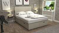 мебель Кровать двуспальная с матрасом и топпером Домино 2000x1800