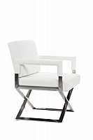 мебель Кресло Aster X Chair кожа белое