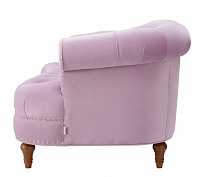 мебель Диван La Rosa трехместный велюр прямой розовый