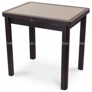 мебель Стол обеденный Чинзано М-2 со стеклом и экокожей DOM_Chinzano_M-2_VN_st-22_F-1_04_VN