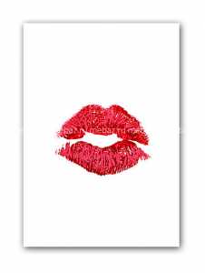 мебель Постер Kiss А4 (красный)