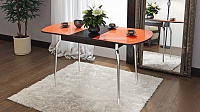 мебель Стол обеденный Милан ром/венге цаво/оранжевый