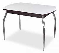 мебель Стол обеденный Танго ПО-1 со стеклом DOM_Tango_PO-1_VN_st-BL_01