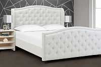 мебель Кровать Marcella 90х200 Белый Велюр