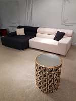 мебель Диван Tufty-Time Sofa угловой серый с белым