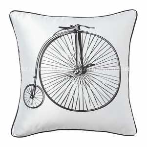 мебель Подушка с ретро-велосипедом Retro Bicycle White
