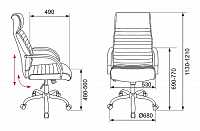 мебель Кресло для руководителя T-8010SL/BLACK