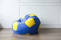 мебель Кресло-мешок Мяч Сине-Желтый (Оксфорд)